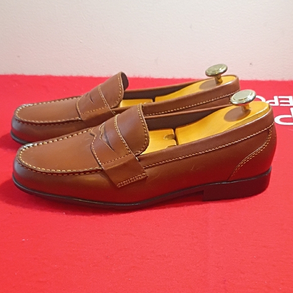 Rockport Chestnut Leather Slip-On Loafers - Picture 2 of 8
